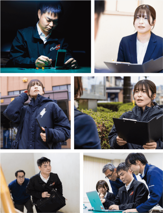 仕事中の写真